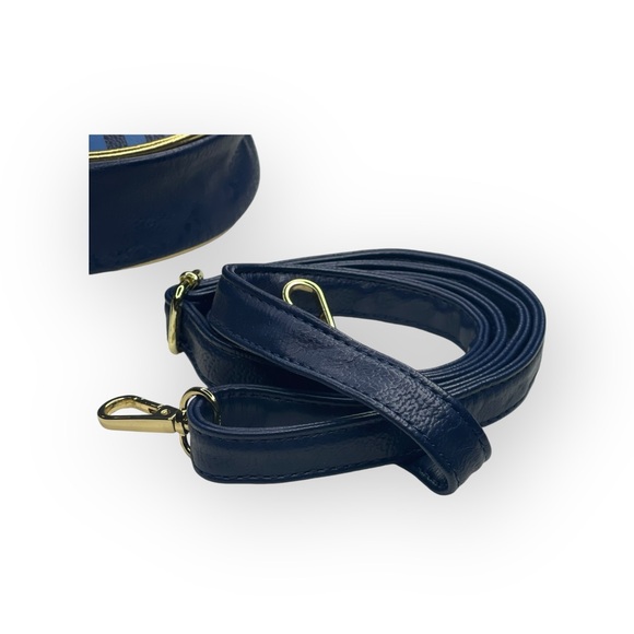 new Disney Cruise Line 𖠌 Sailor Minnie Mouse Crossbody Bag 𖠌 Navy Gold Hardware - Picture 9 of 16